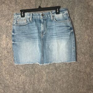 Good American Woman Size‎ 6 light wash denim mini skirt
